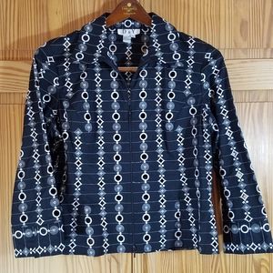 🌟D & Y 100% cotton Jacket w/2-way Zipper Sz. L